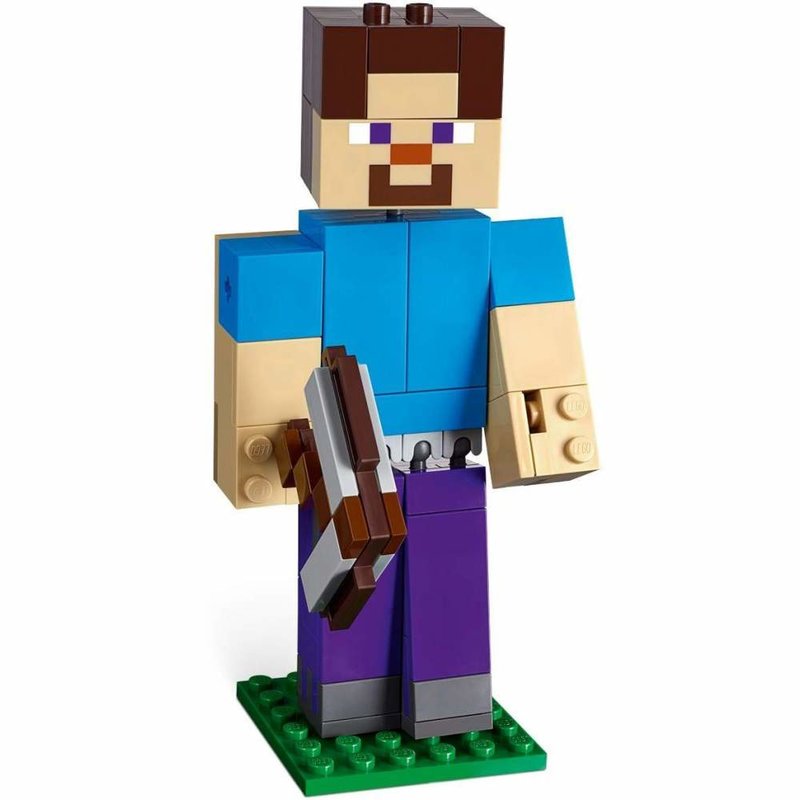 LEGO Minecraft Steve Bigfig Cu Papagal -